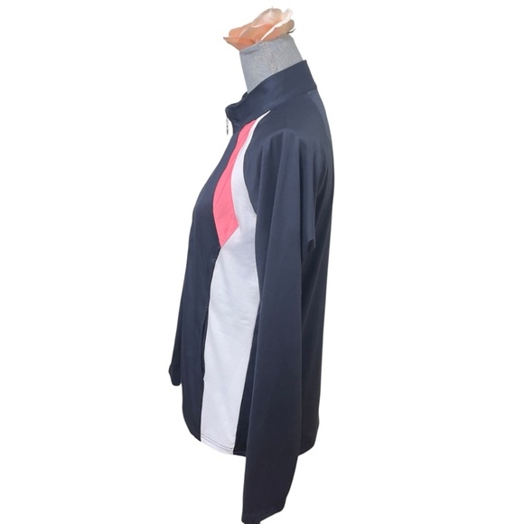 Sport Haley Lightweight Jacket Medium Navy Blue, Pink & White - Picture 2 of 11